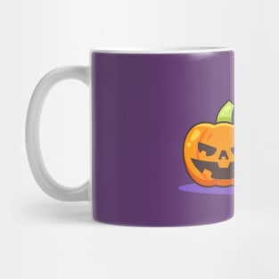 Cute Pumpkin with Tombstone Mug